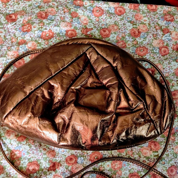 ⚡Vintage Orange Metallic Leather Bag ⚡ - Picture 5 of 5